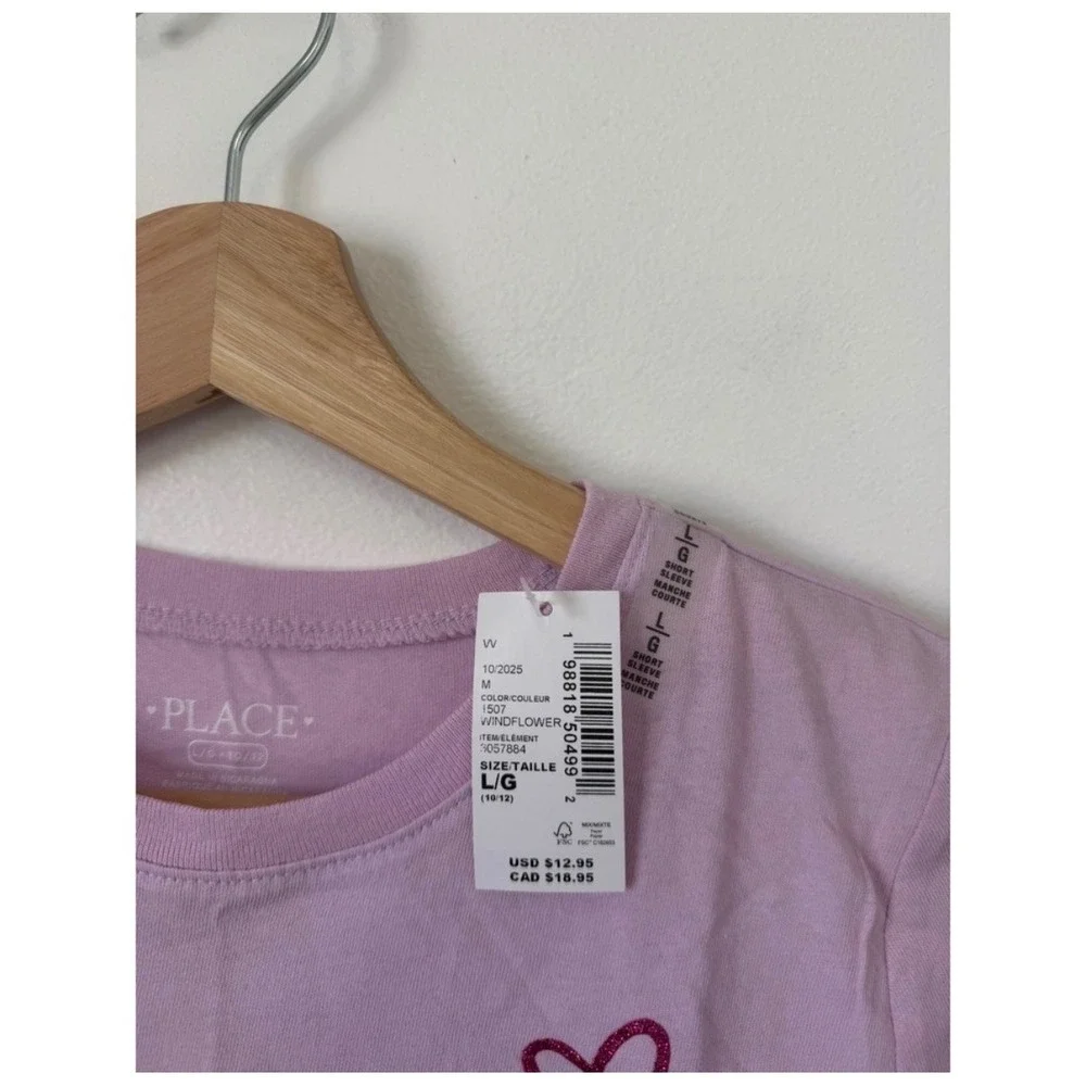 The Children's Place Girls' Cheerleader Graphic T-Shirt – Pink – Size XXL – NWT